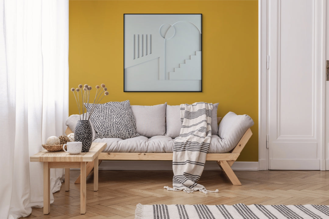 akoestisch schilderij | akoestisch kunstwerk | gebroken wit | 3D | Placetobe | Pet vilt | vierkant | woonkamer