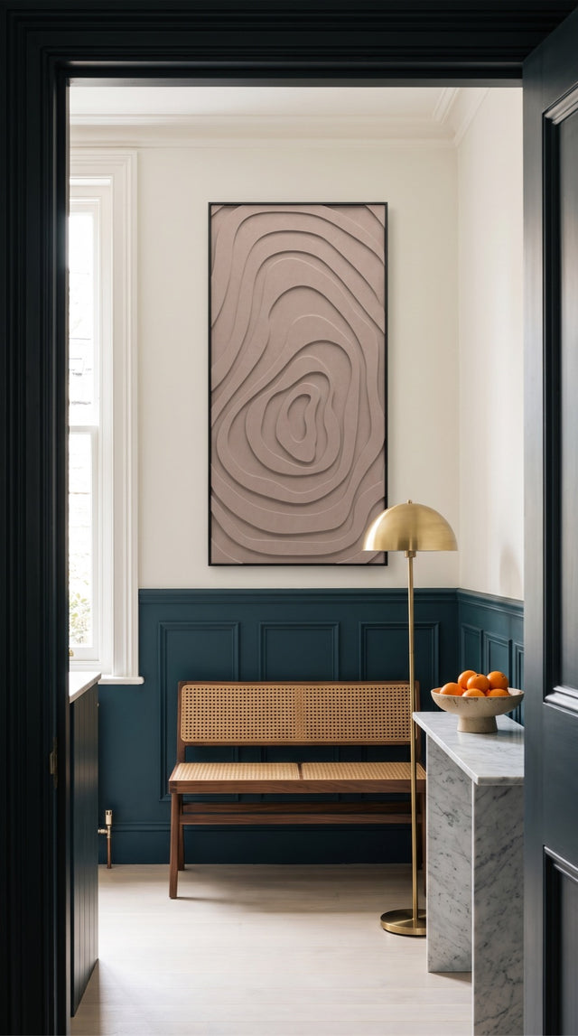 Petterns akoestisch kunstwerk | Eye in de kleur zand