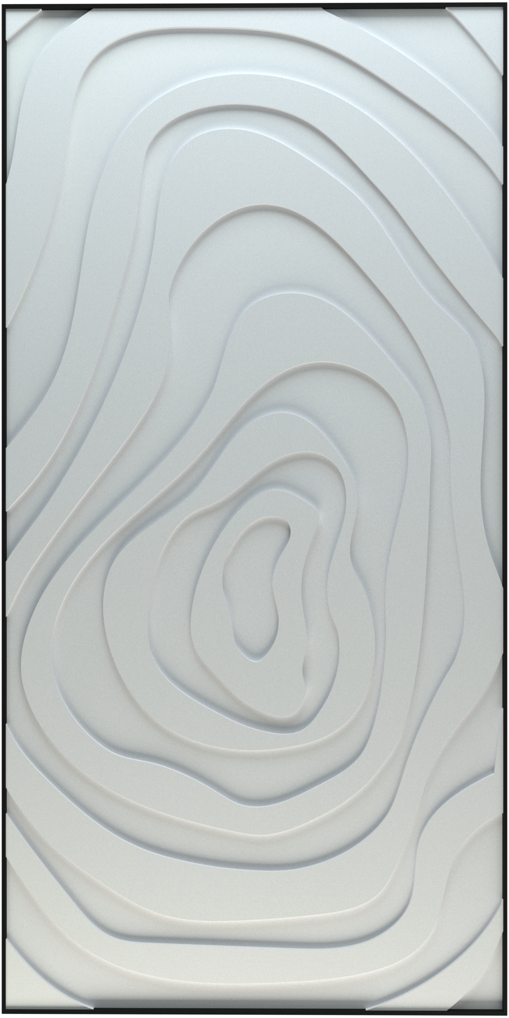 akoestisch schilderij | akoestisch kunstwerk | gebroken wit | 3D | Eye | Pet vilt | liggend | productfoto