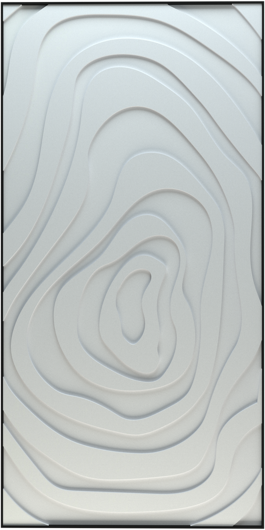 akoestisch schilderij | akoestisch kunstwerk | gebroken wit | 3D | Eye | Pet vilt | liggend | productfoto