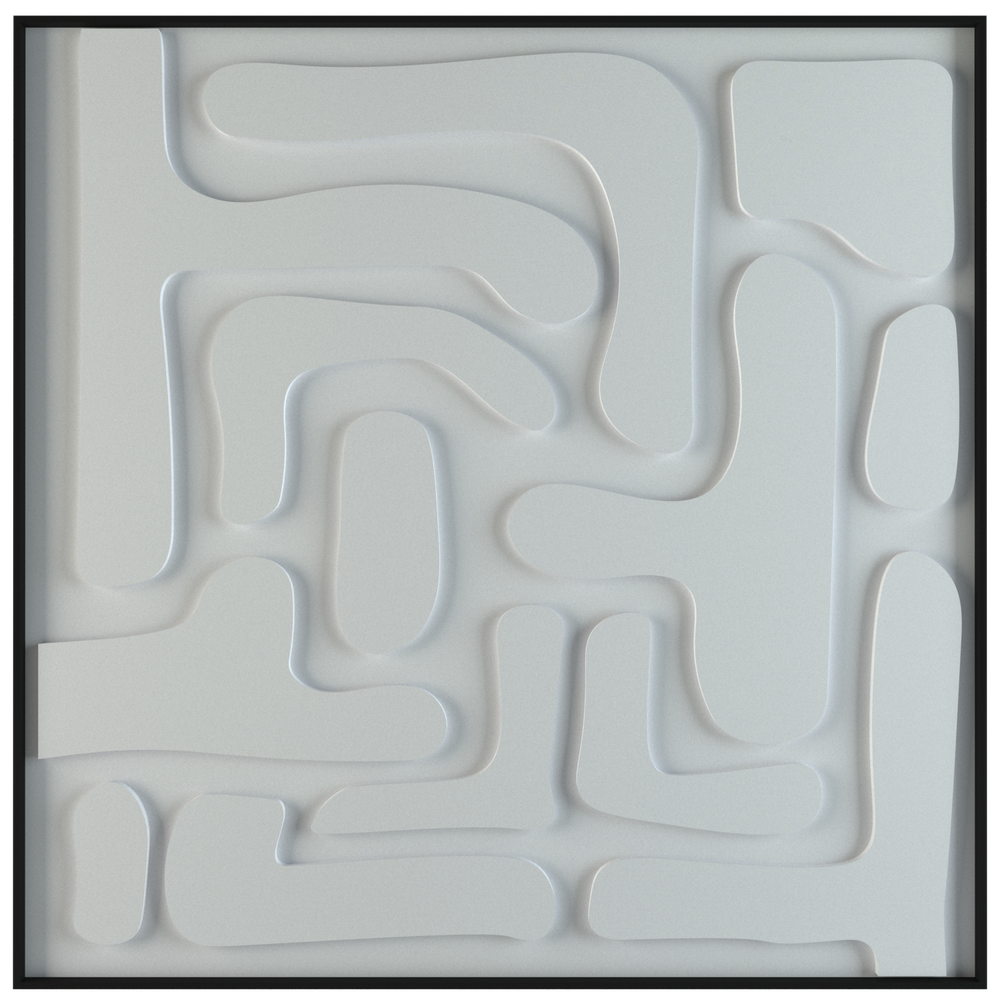 akoestisch schilderij | akoestisch kunstwerk | zand | 3D | Flexible | Pet vilt | vierkant | productfoto