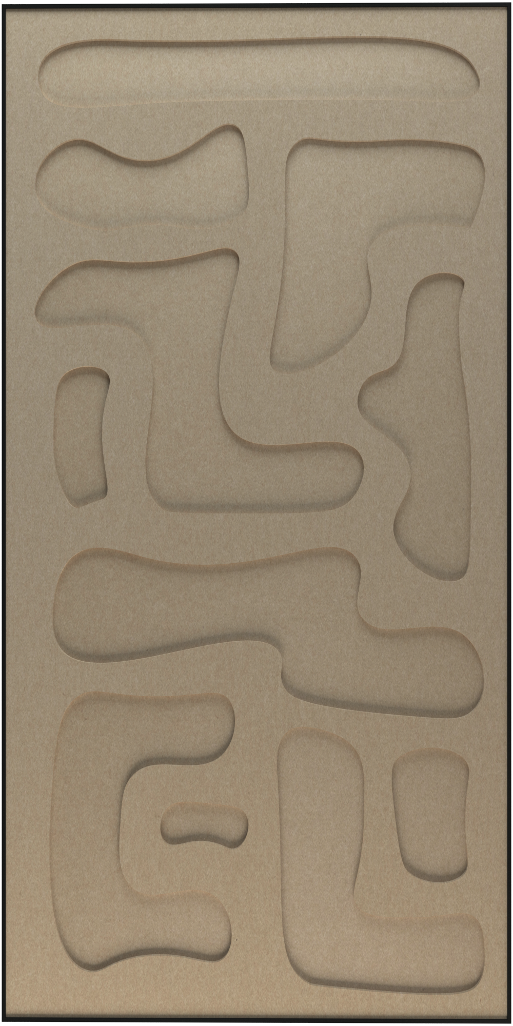 akoestisch schilderij | akoestisch kunstwerk | zand | 3D | Hieroglyph | Pet vilt | staand | productfoto