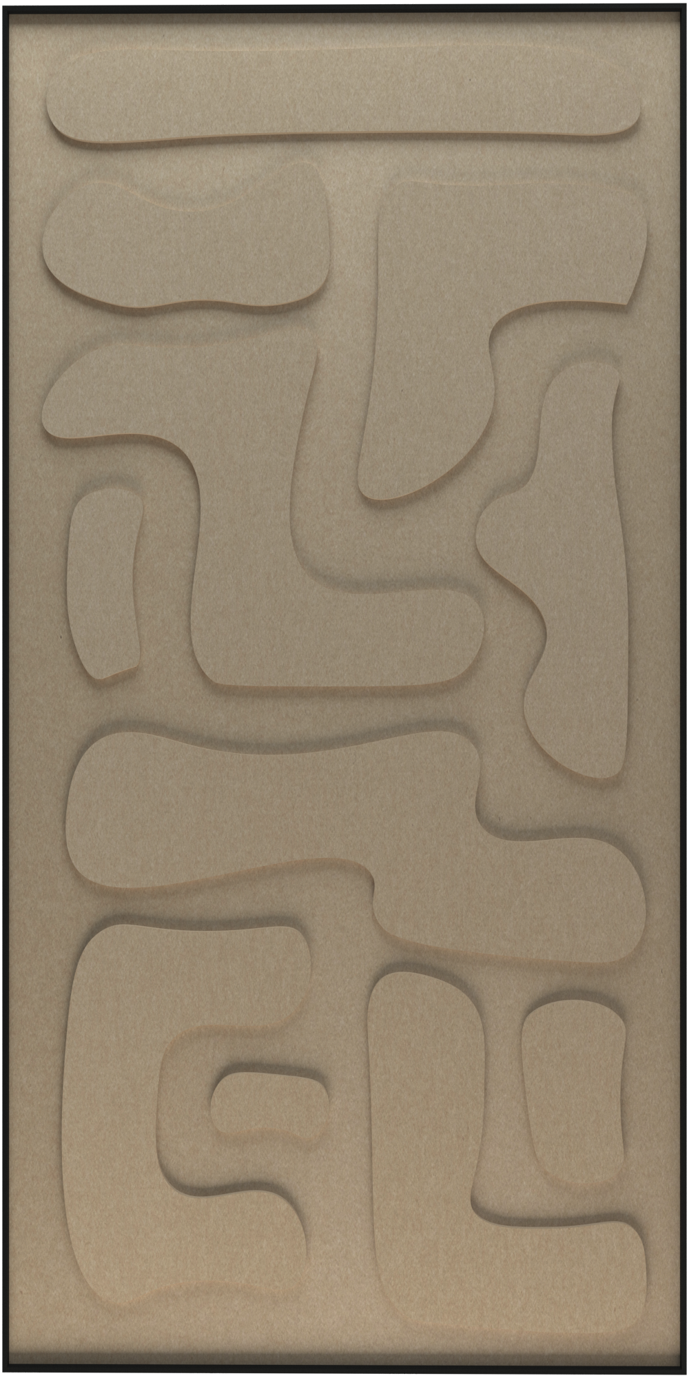 akoestisch schilderij | akoestisch kunstwerk | zand | 3D | Hieroglyph | Pet vilt | staand | productfoto