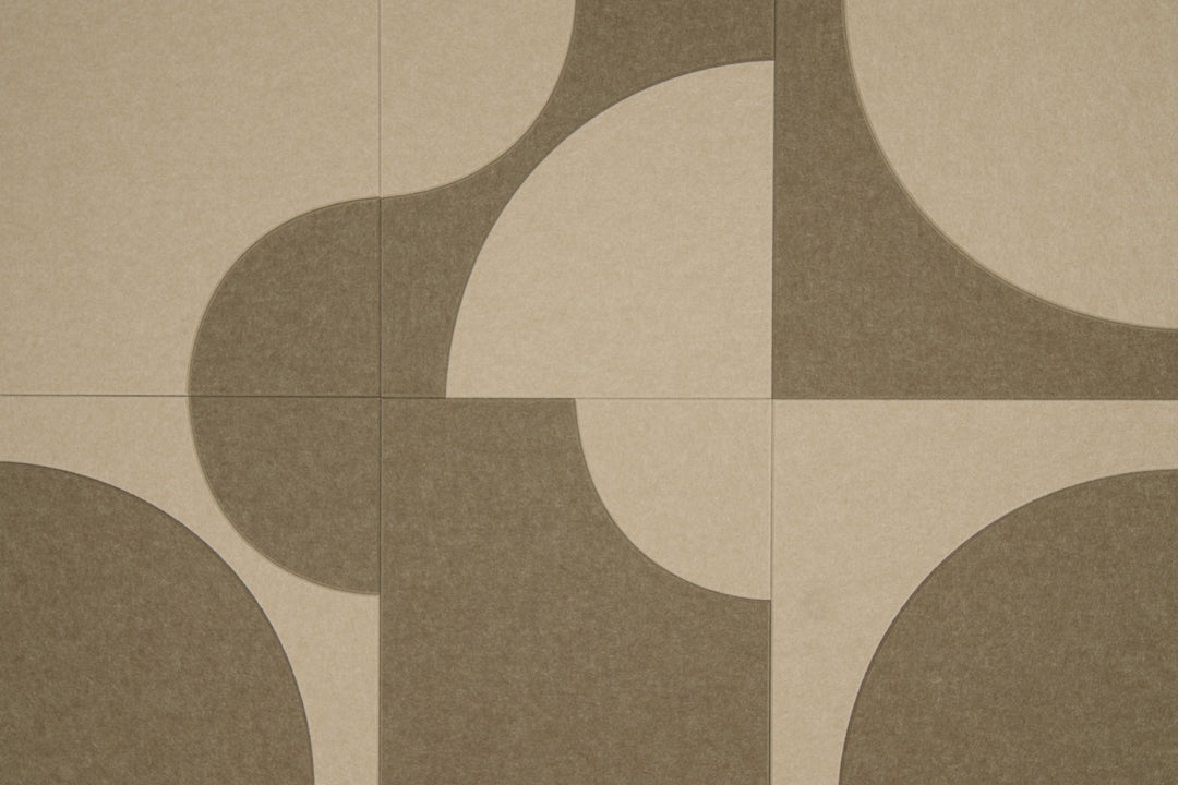 Katie Six akoestische wandtegels camel-eiken