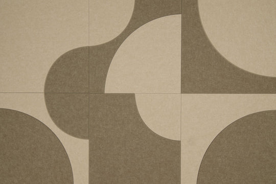 Katie Six akoestische wandtegels camel-eiken