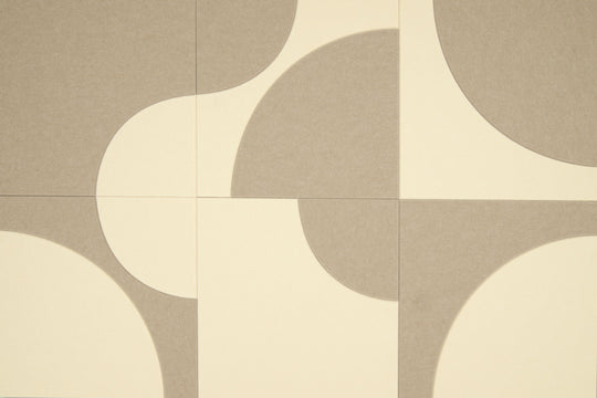 Katie Six akoestische wandtegels camel-vanille