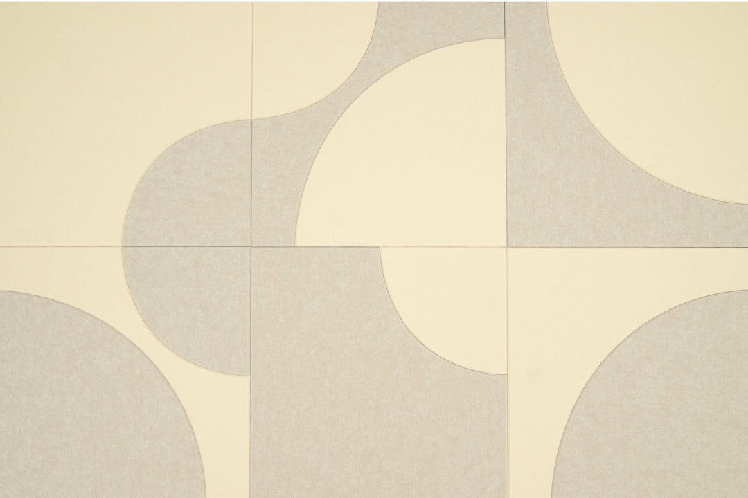 Katie Six akoestische wandtegels lichtcamel-vanille