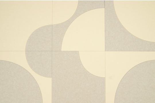 Katie Six akoestische wandtegels lichtcamel-vanille