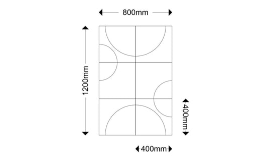 Katie Six akoestische wandtegels afmetingen