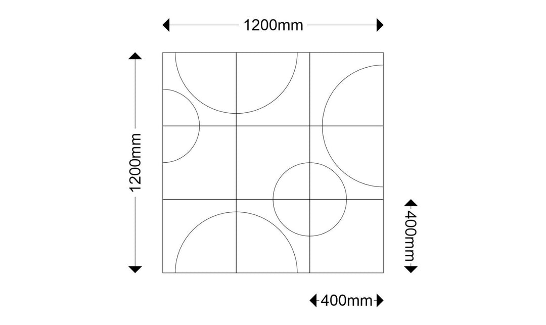 Katie Nine akoestische wandtegels afmetingen