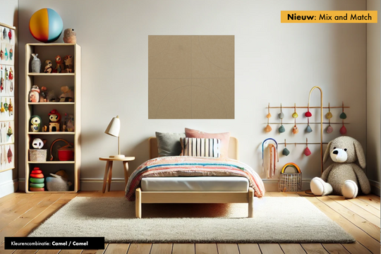 Katie One akoestische wandtegels Camel/Camel – stijlvol alternatief voor akoestische wandpanelen
