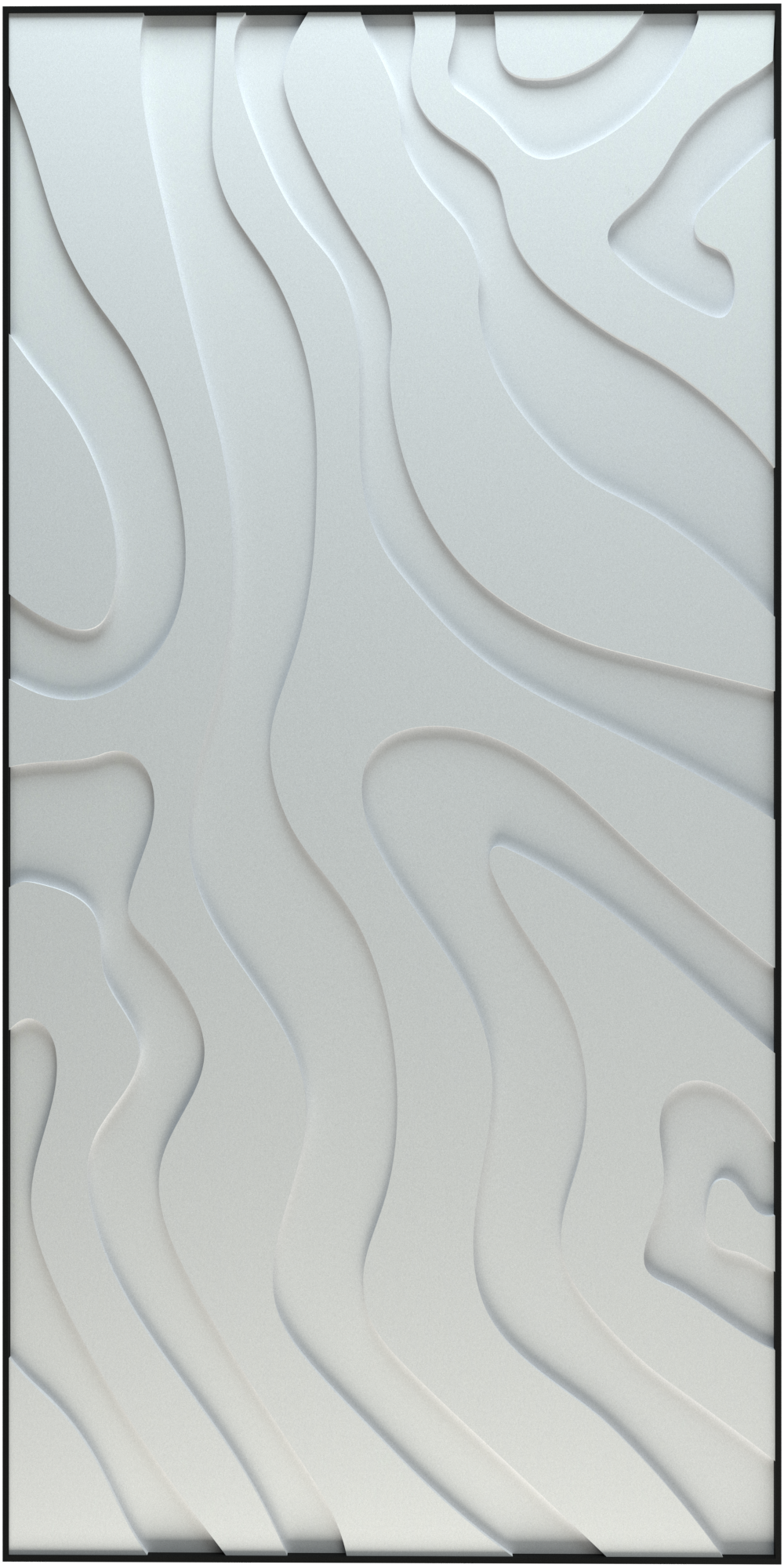 akoestisch schilderij | akoestisch kunstwerk | gebroken wit | 3D | Lava | Pet vilt | staand | rechthoekig | productfoto