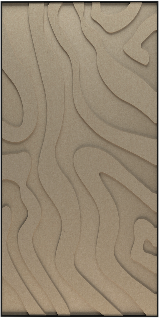 akoestisch schilderij | akoestisch kunstwerk | zand | 3D | Lava | Pet vilt | staand | rechthoekig | productfoto