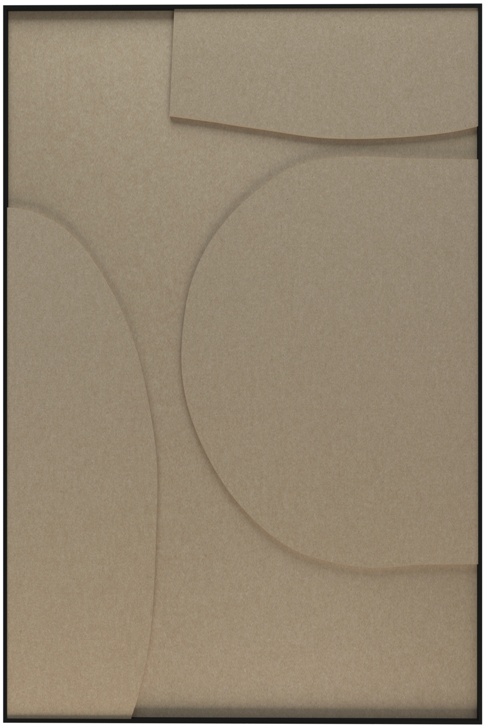 akoestisch schilderij | akoestisch kunstwerk | zand | 3D | Organic | Pet vilt | staand | rechthoekig | productfoto