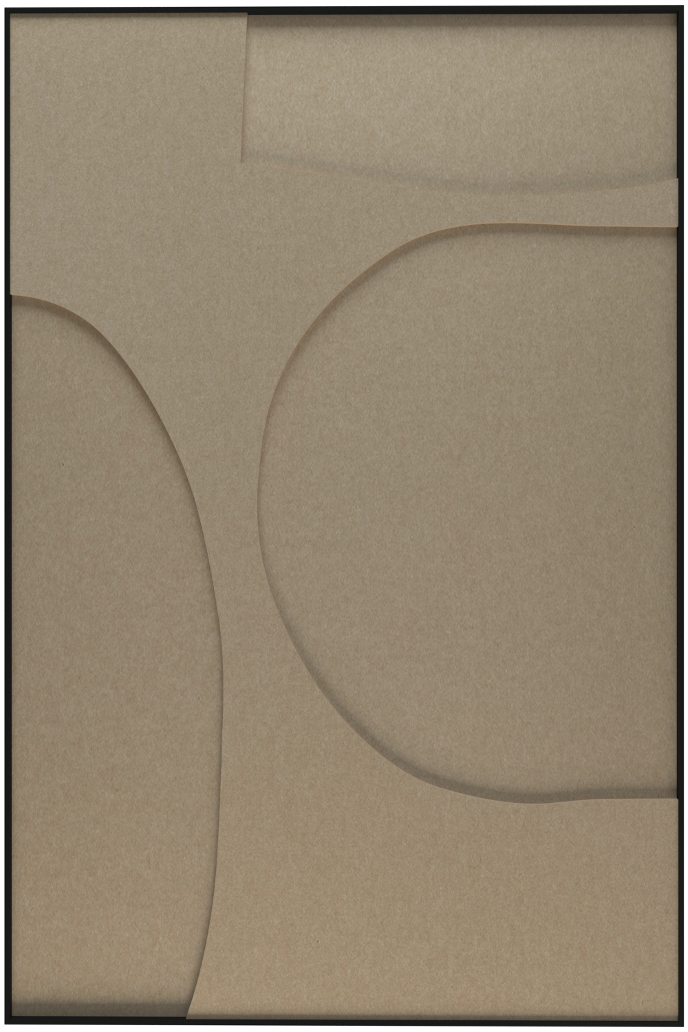 akoestisch schilderij | akoestisch kunstwerk | zand | 3D | Organic | Pet vilt | staand | rechthoekig | productfoto