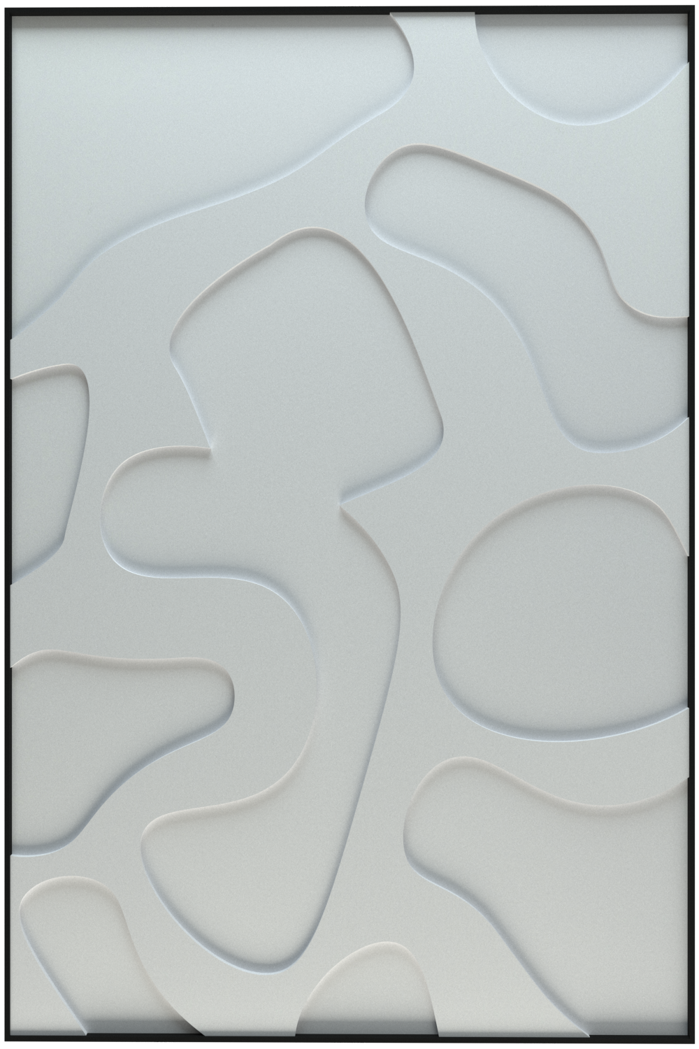 akoestisch schilderij | akoestisch kunstwerk | gebroken wit | 3D | Party | Pet vilt | staand | rechthoekig | productfoto