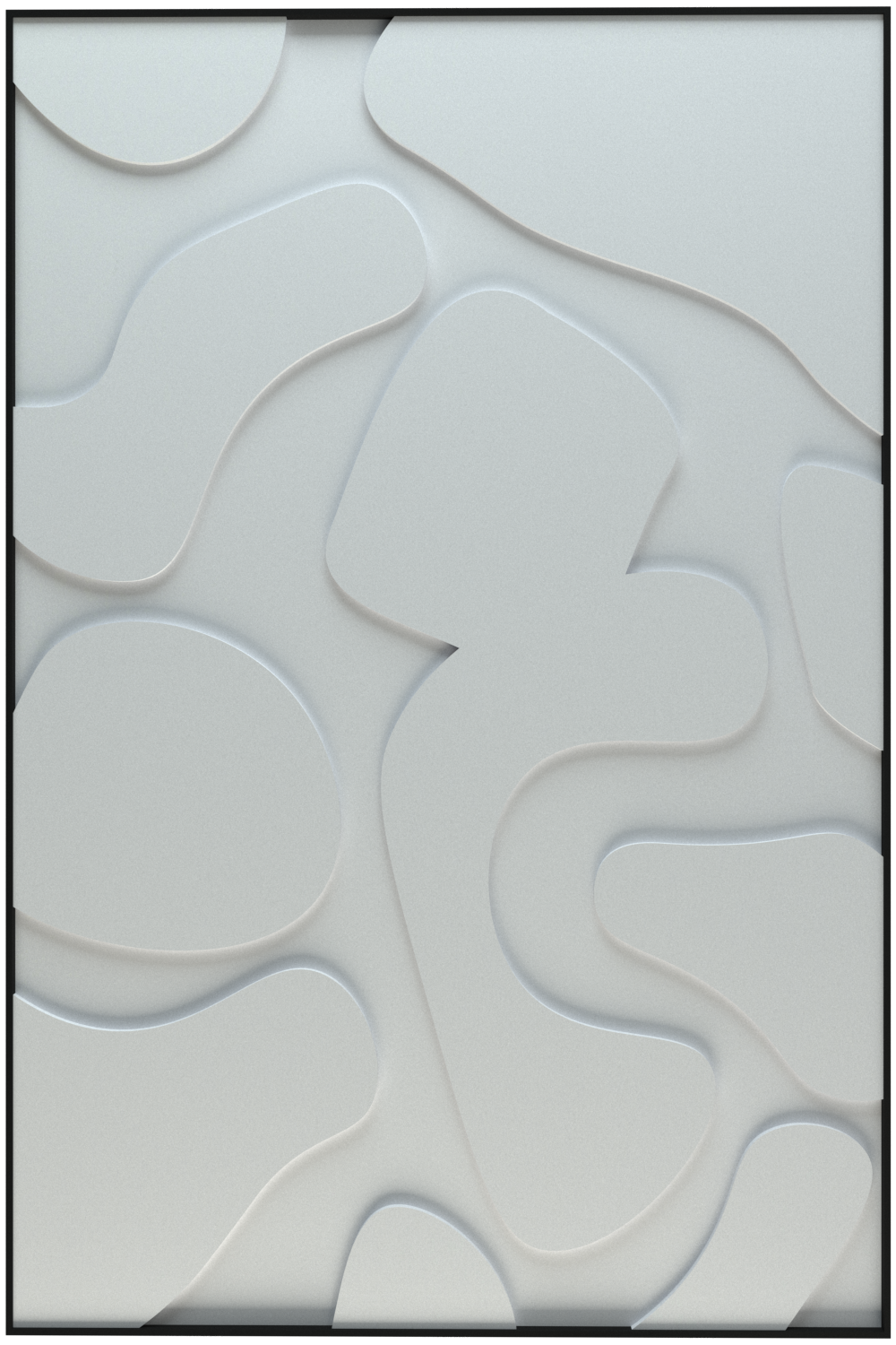 akoestisch schilderij | akoestisch kunstwerk | gebroken wit | 3D | Party | Pet vilt | staand | rechthoekig | productfoto