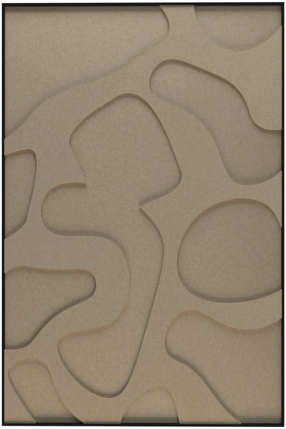 akoestisch schilderij | akoestisch kunstwerk | zand | 3D | Party | Pet vilt | staand | rechthoekig | productfoto