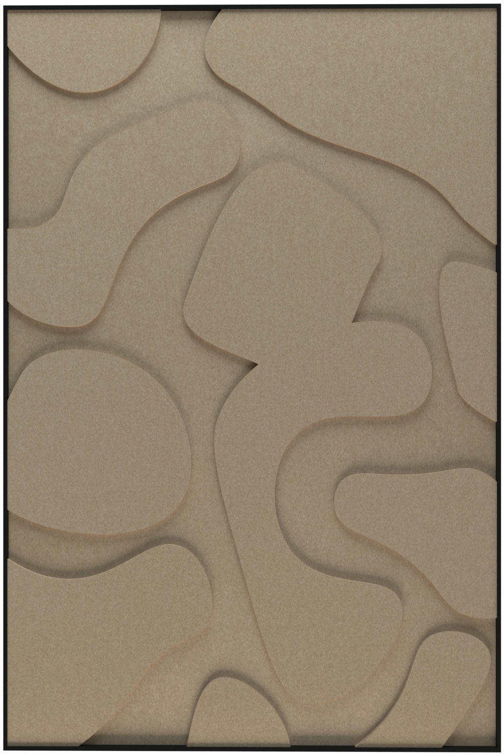 akoestisch schilderij | akoestisch kunstwerk | zand | 3D | Party | Pet vilt | staand | rechthoekig | productfoto