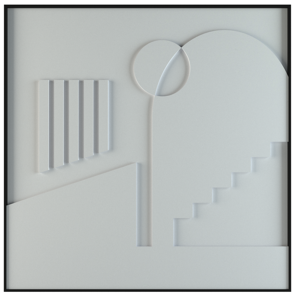 akoestisch schilderij | akoestisch kunstwerk | zand | 3D | Placetobe | Pet vilt  | vierkant | productfoto