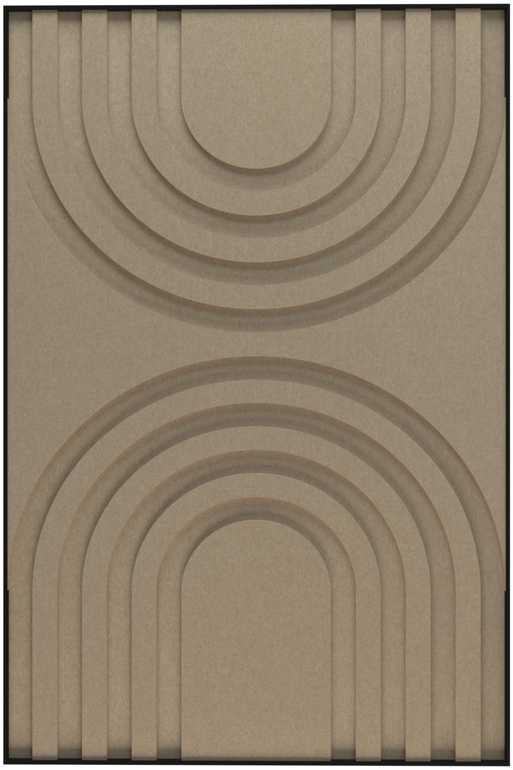 akoestisch schilderij | akoestisch kunstwerk | zand | 3D | Rainbow | Pet vilt | staand | rechthoekig | productfoto