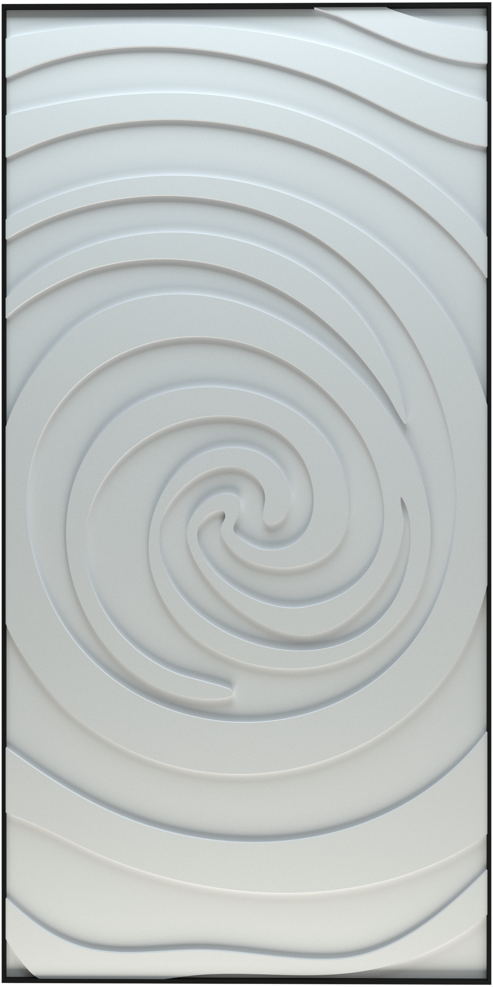 akoestisch schilderij | akoestisch kunstwerk | zand | 3D | Swirl | Pet vilt | staand | rechthoekig | productfoto