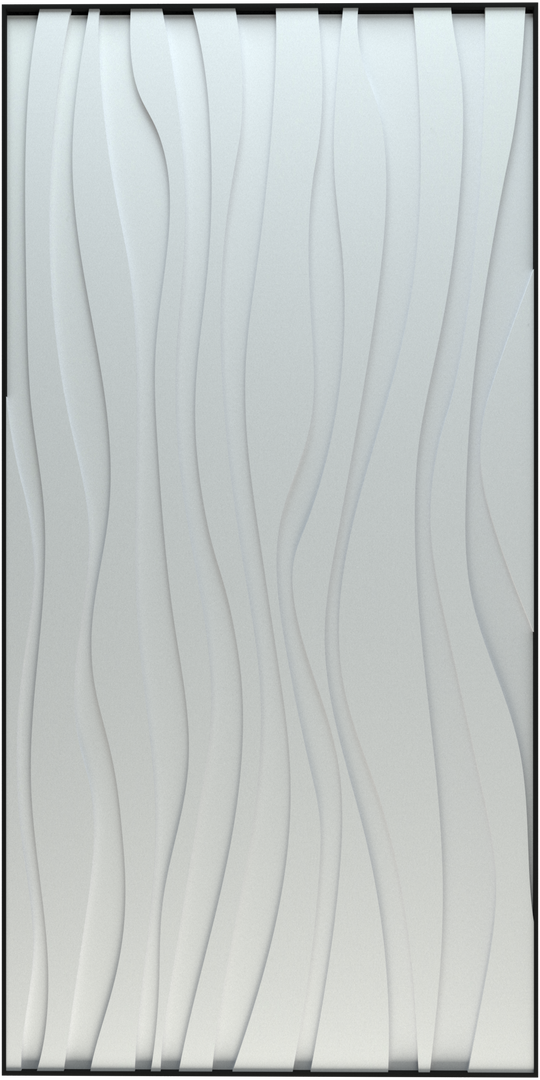 akoestisch schilderij | akoestisch kunstwerk | gebroken wit | 3D | Zebra | Pet vilt | staand | productfoto