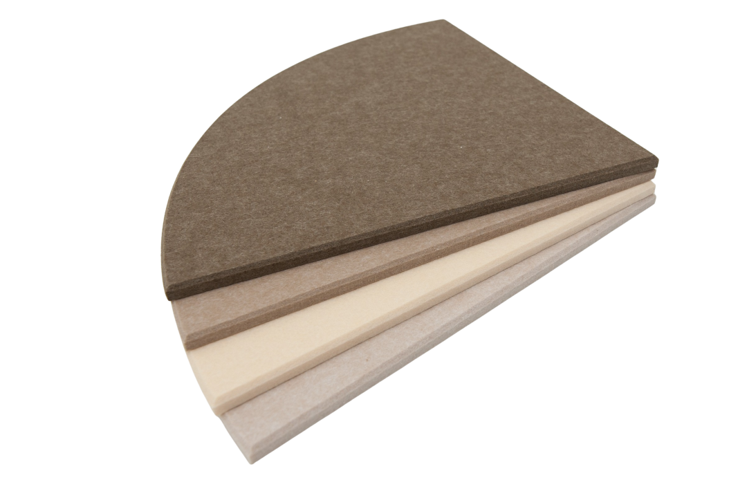 Akoestische wandtegels maan vier kleuren