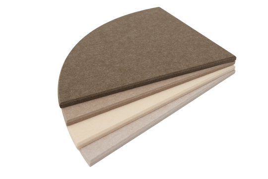 Akoestische wandtegels maan vier kleuren