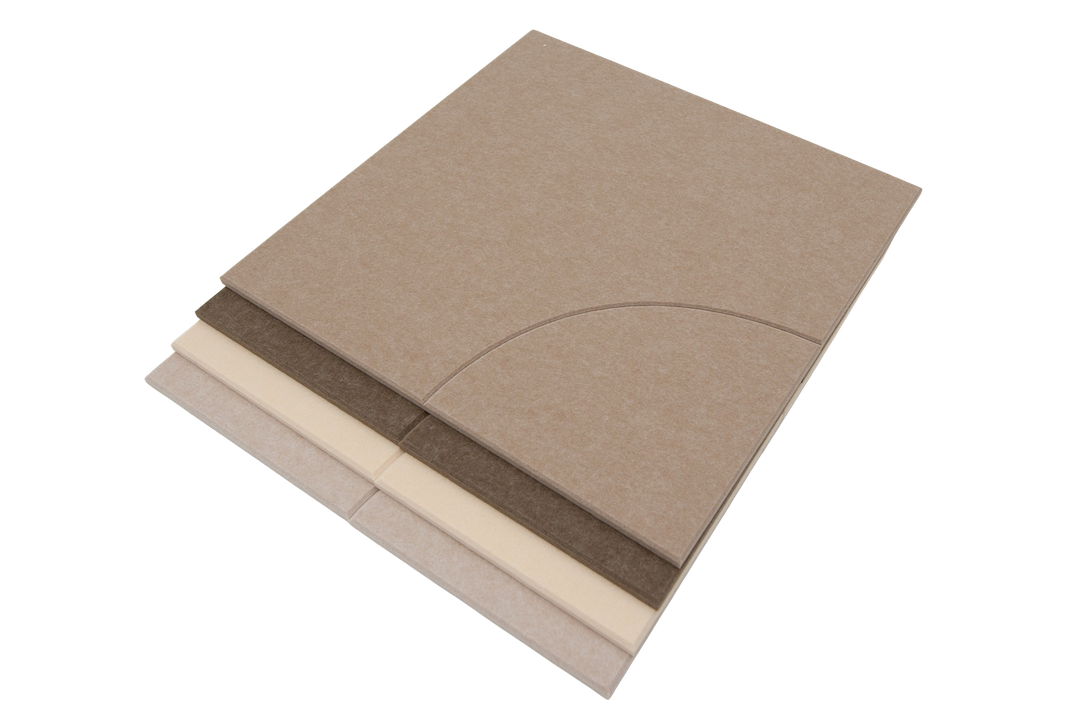 Akoestische wandtegels kleuren variatie - alternatief voor akoestische wandpanelen