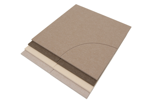 Akoestische wandtegels kleuren variatie - alternatief voor akoestische wandpanelen