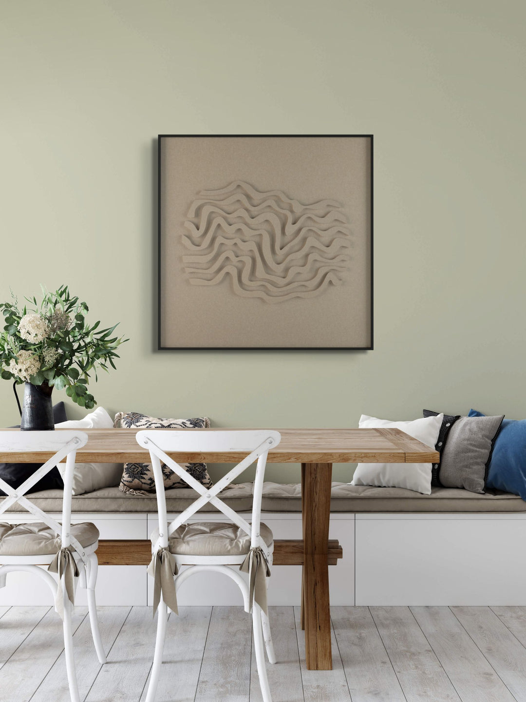 Akoestisch kunstwerk | Vierkant | Wave