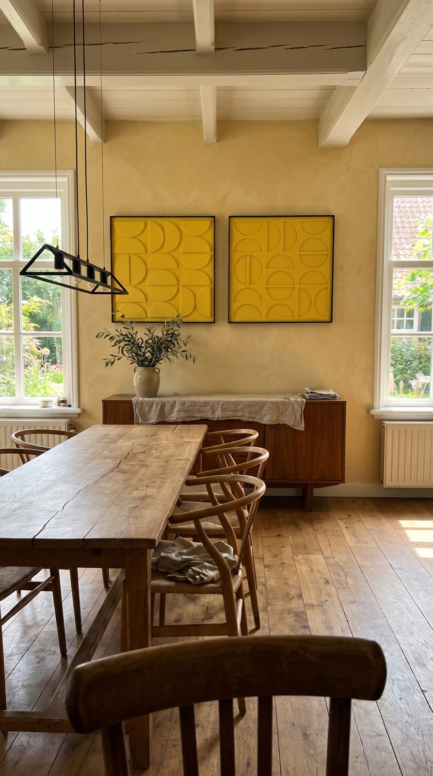 Petterns akoestisch kunstwerk | Moonie in de kleur zand