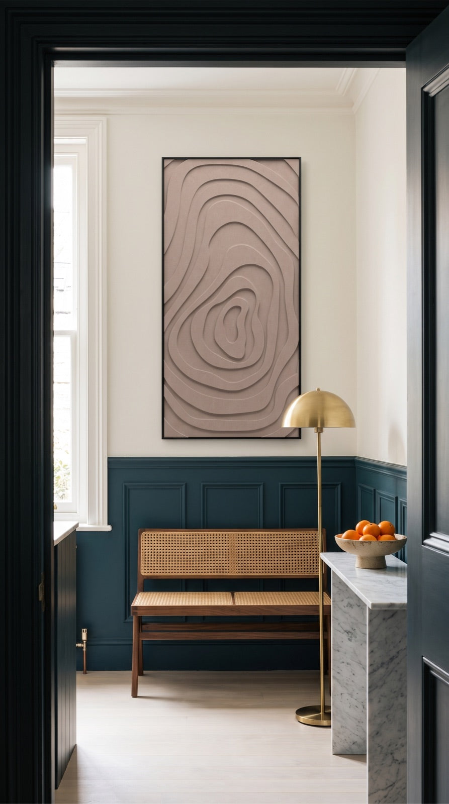 Petterns akoestisch kunstwerk | Eye in de kleur zand