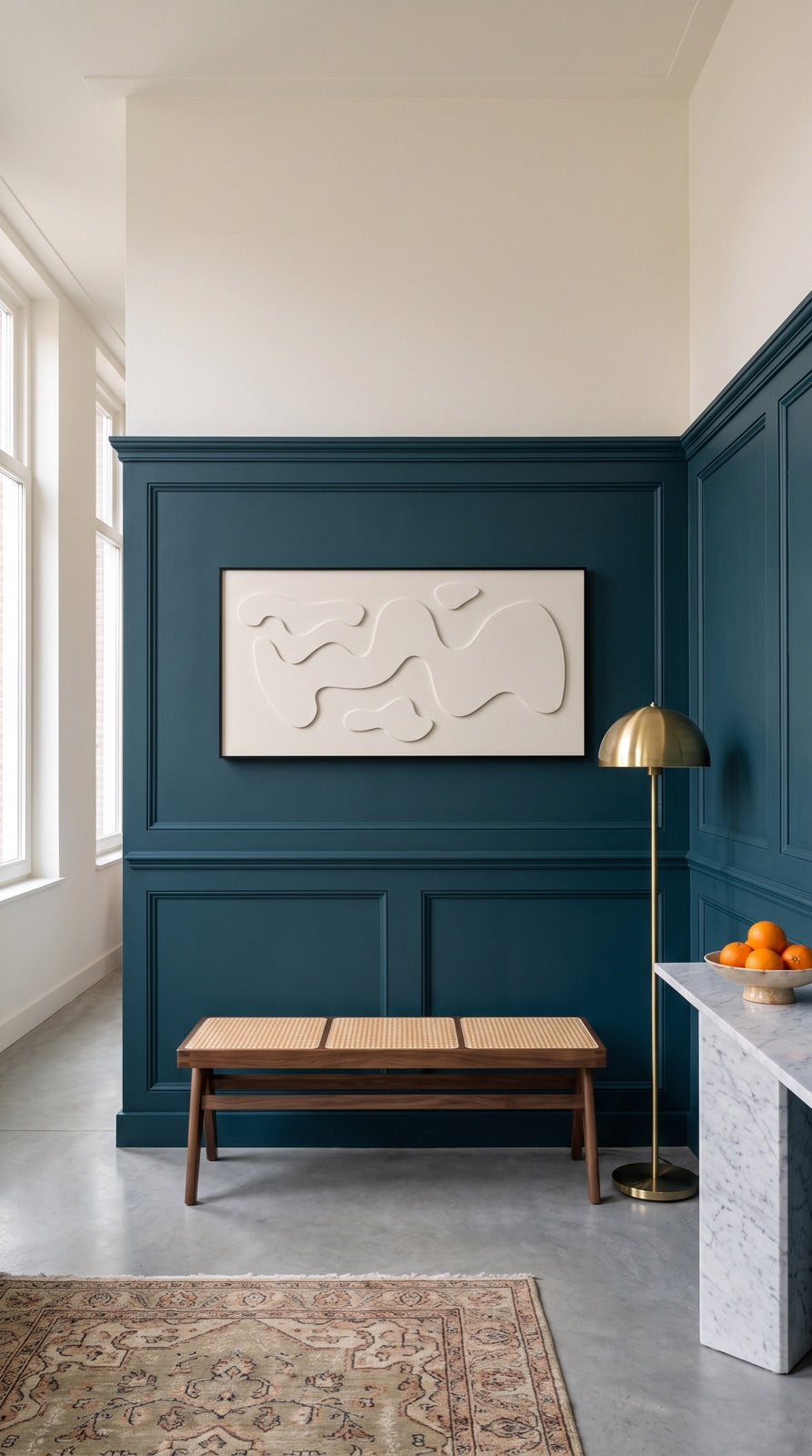 Petterns akoestisch kunstwerk | Steam in de kleur gebroken wit