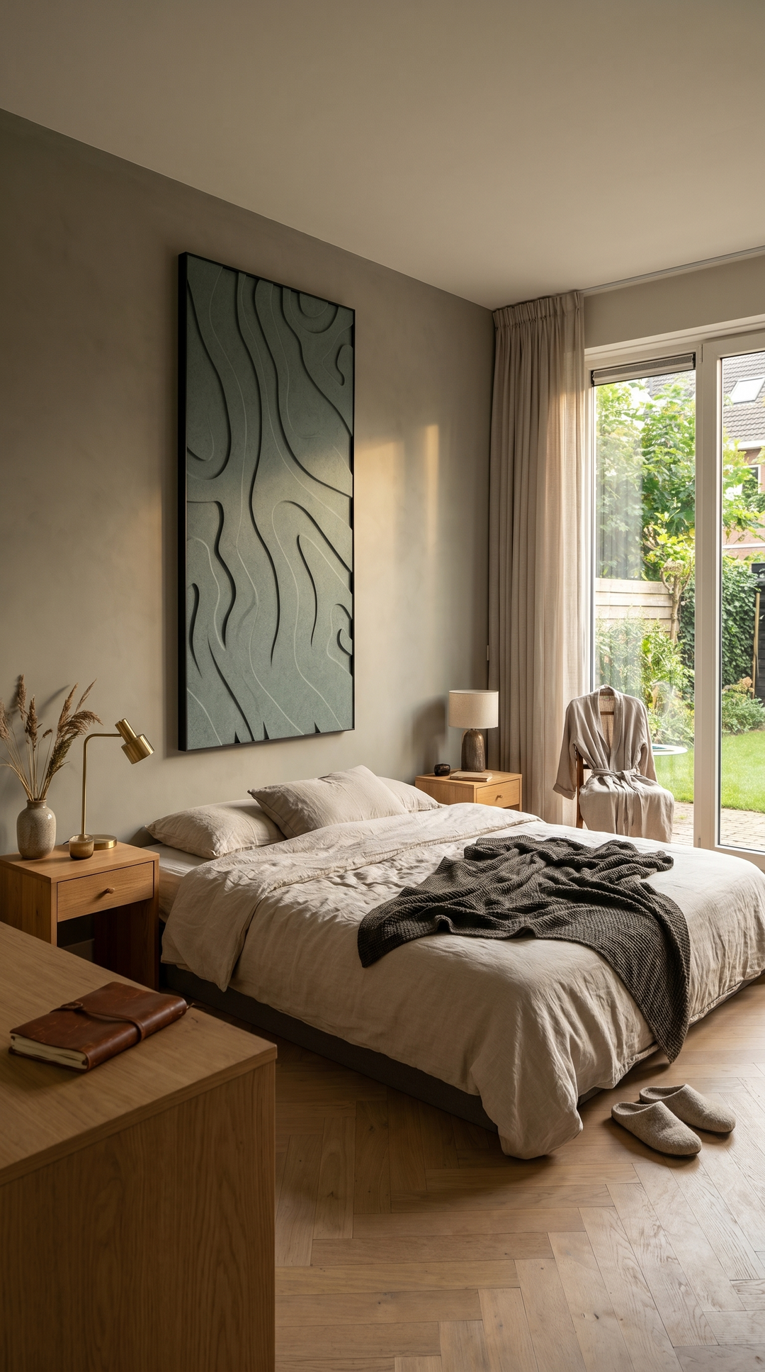Petterns akoestisch kunstwerk | Lava in de kleur smaragd