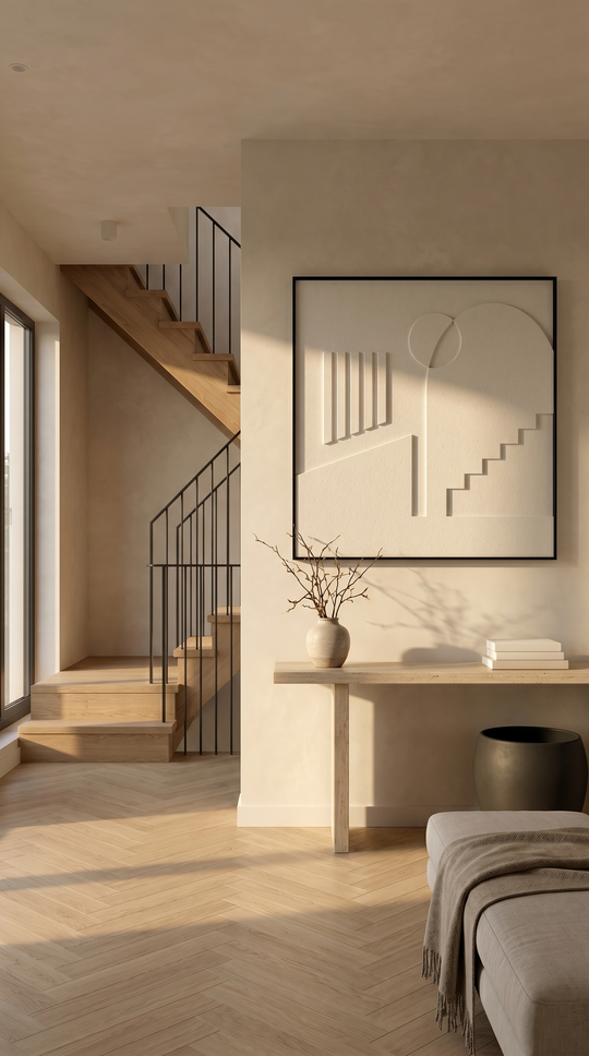 Petterns akoestisch kunstwerk | Placetobe in de kleur off white