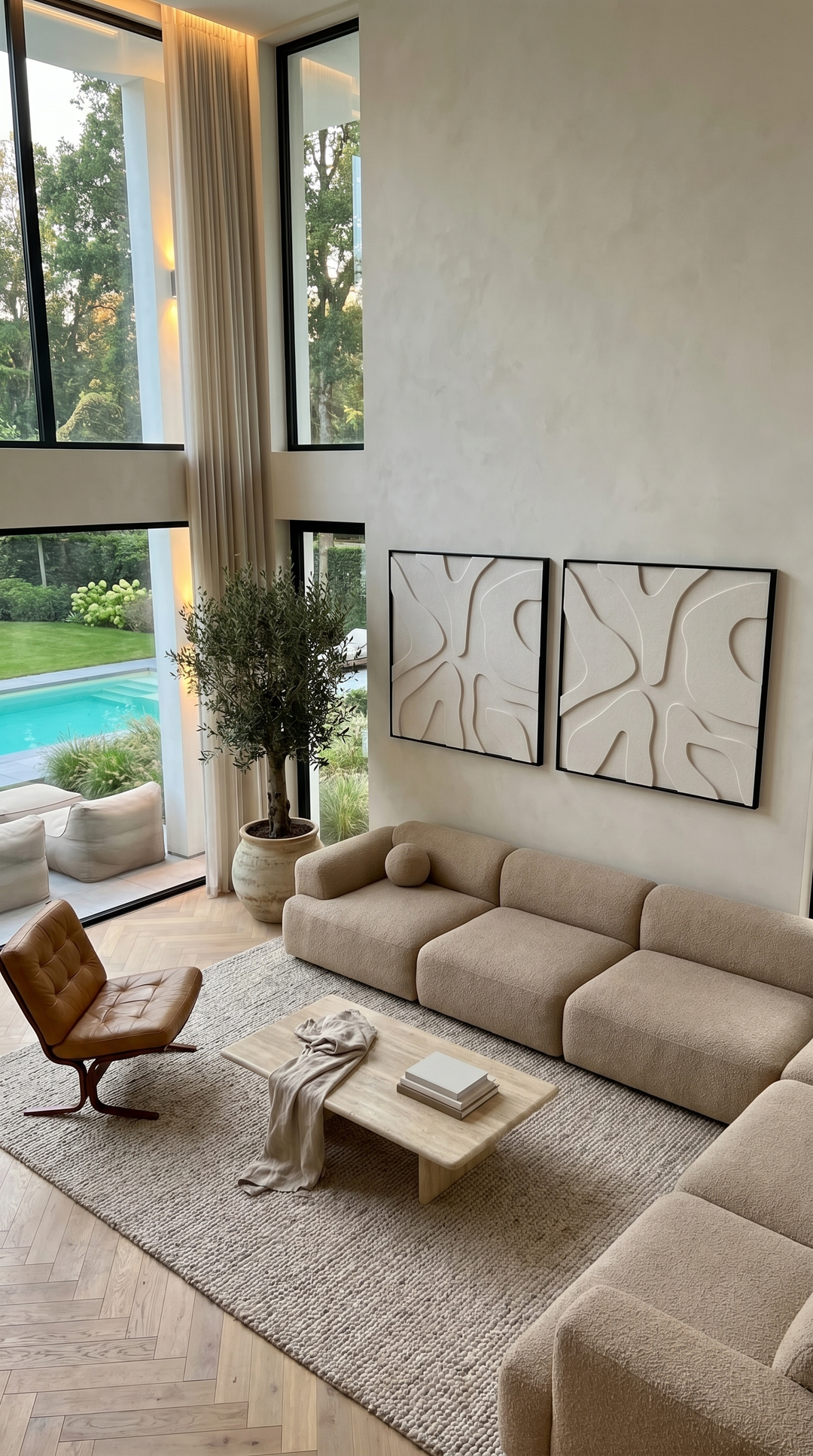 Petterns akoestisch kunstwerk | Splash in de kleur off white, Splash in de kleur off white