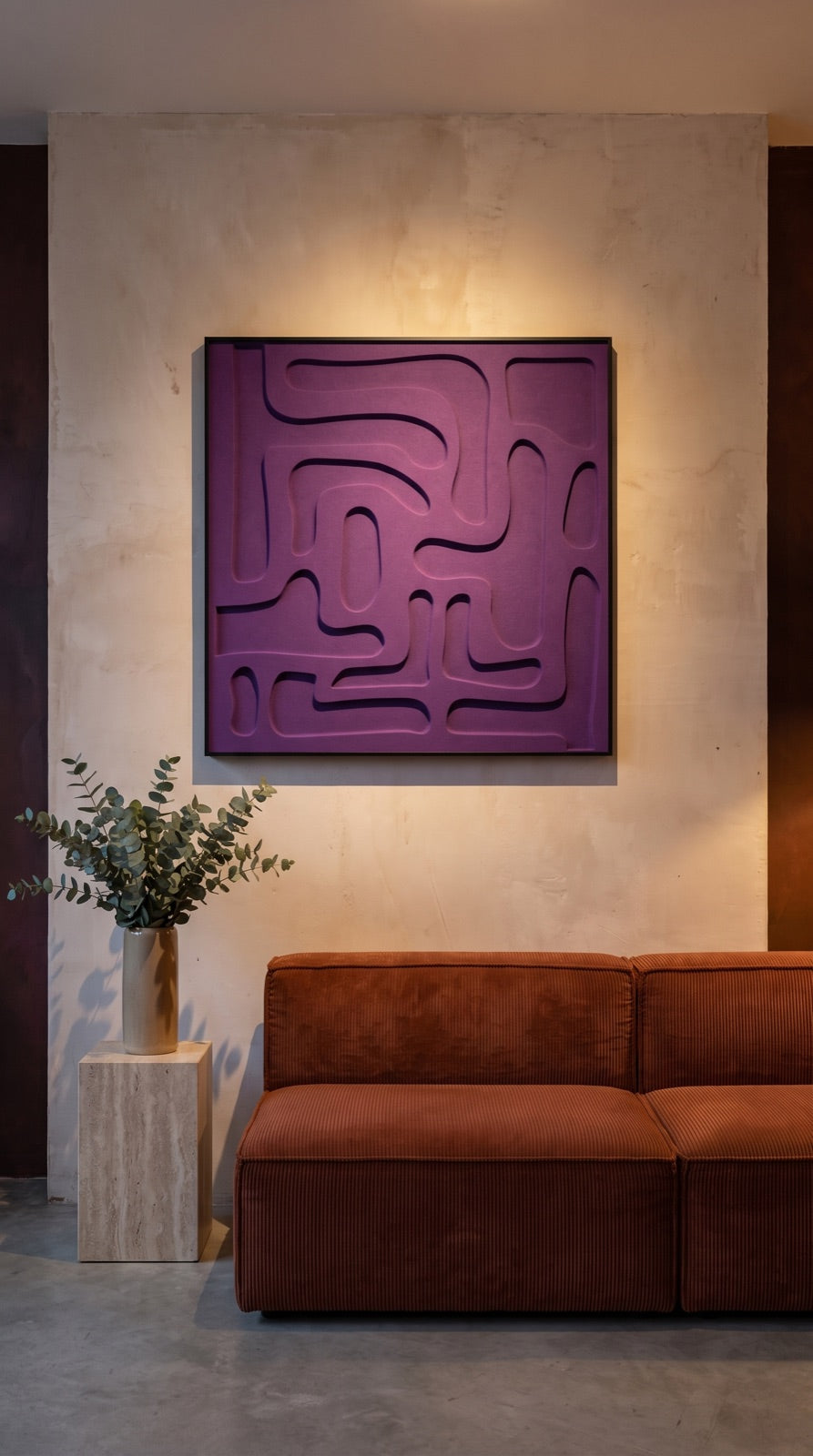 Petterns akoestisch kunstwerk | Flexible in de kleur Purple