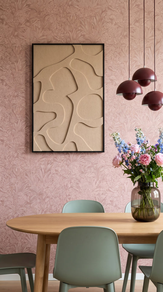 Petterns akoestisch kunstwerk | Party in de kleur Light Oak