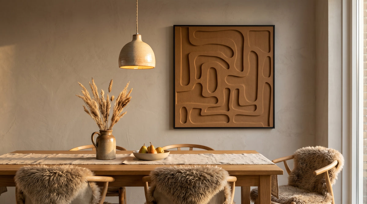 Zie het akoestisch kunstwerk in jouw kamer