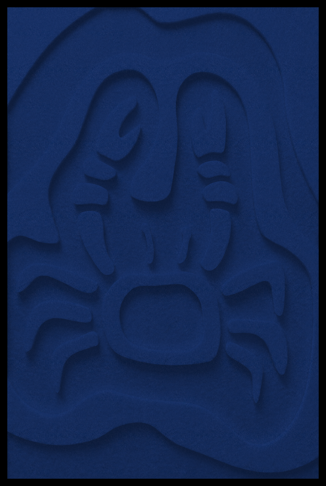 Krab opliggend – Dark Blue (01)