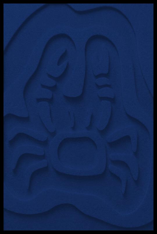 Krab opliggend – Dark Blue (01)
