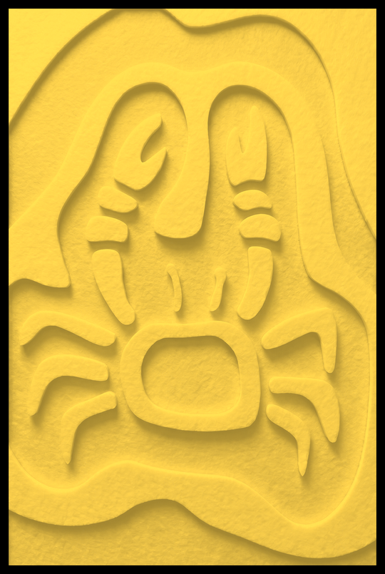 Krab opliggend – Yellow (05)