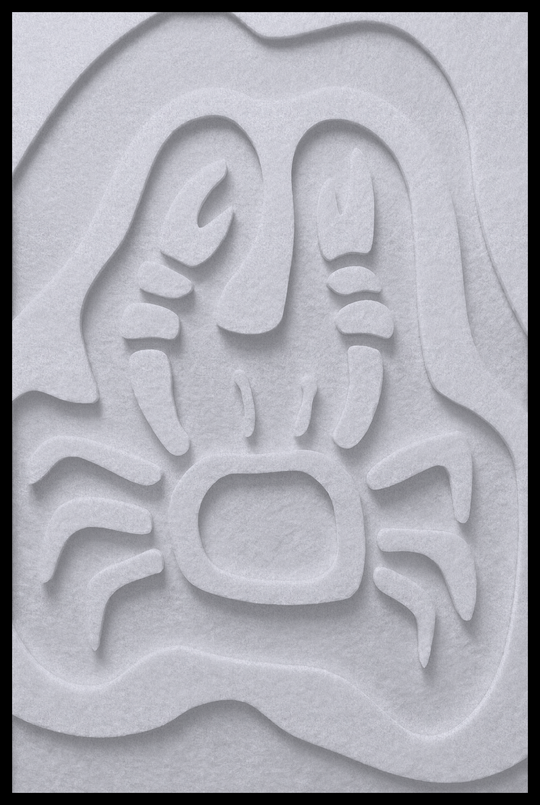 Krab opliggend – Silver Grey (12)