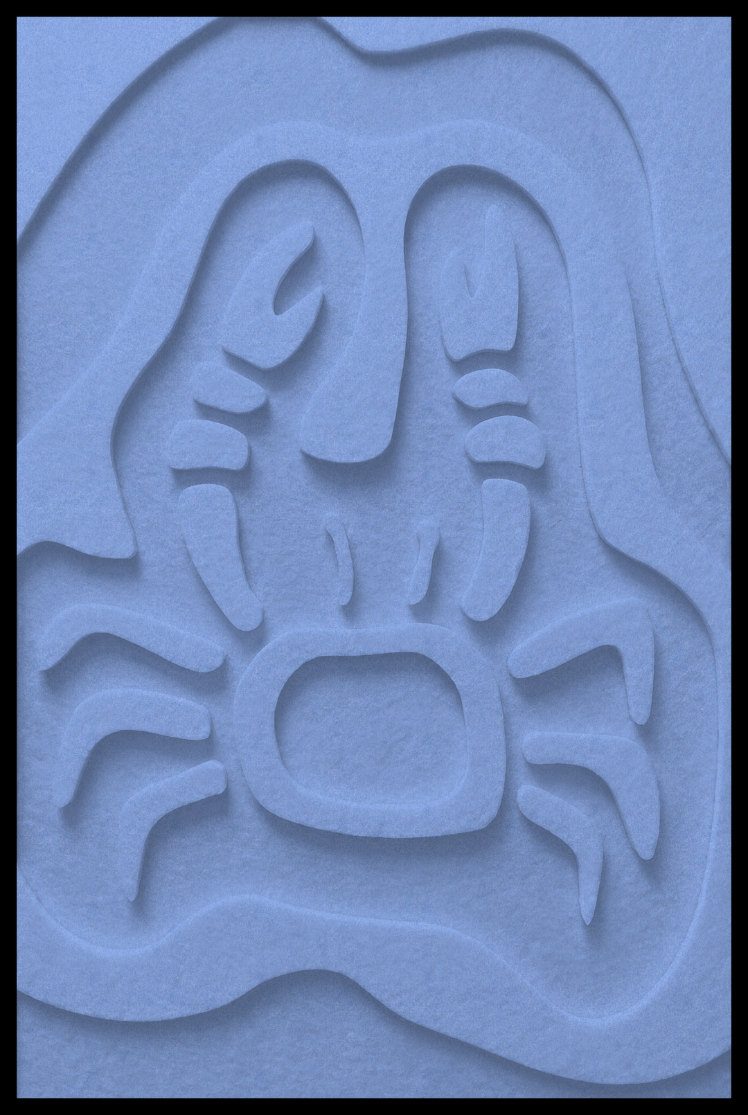 Krab opliggend – Light Blue (14)