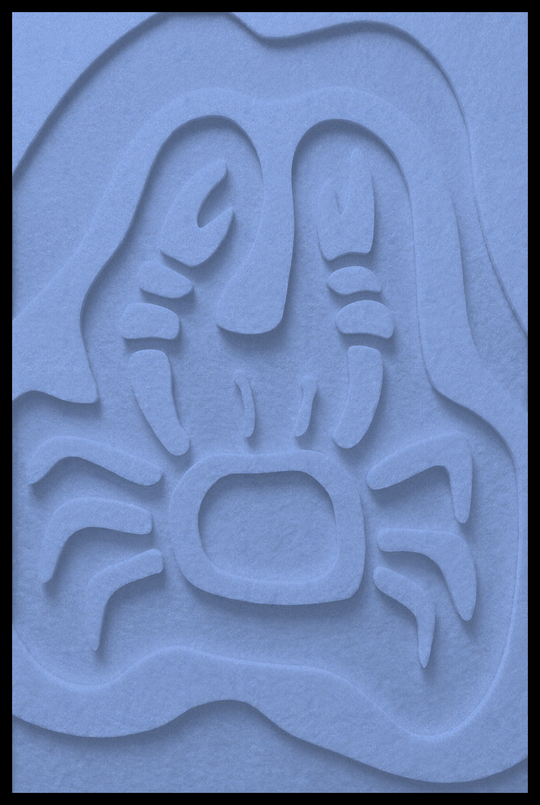 Krab opliggend – Light Blue (14)