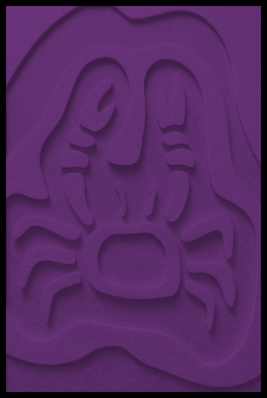 Krab opliggend – Purple (41)