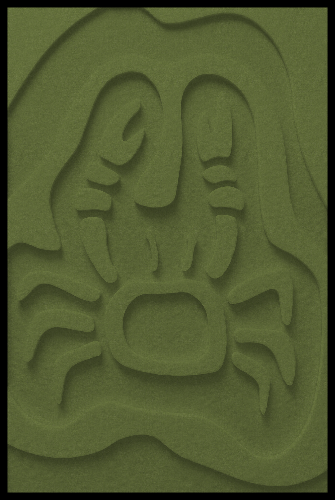 Krab opliggend – Olive (48)