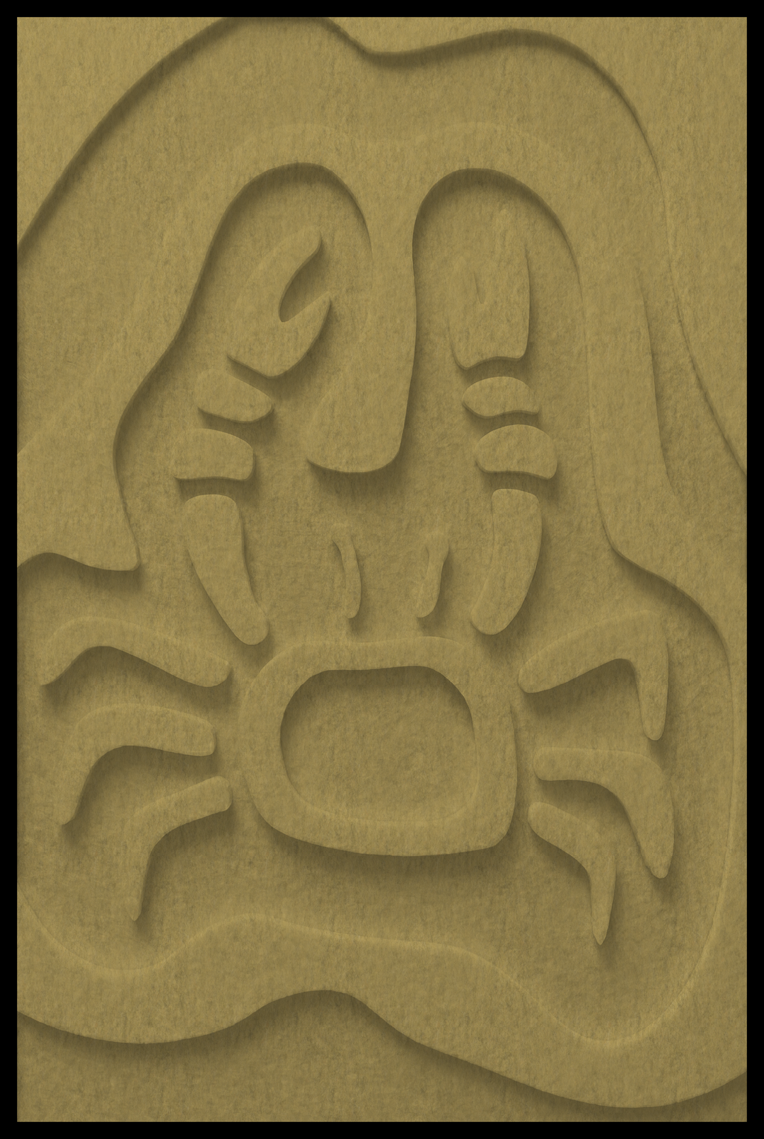 Krab opliggend – Mosterd (553_NL)